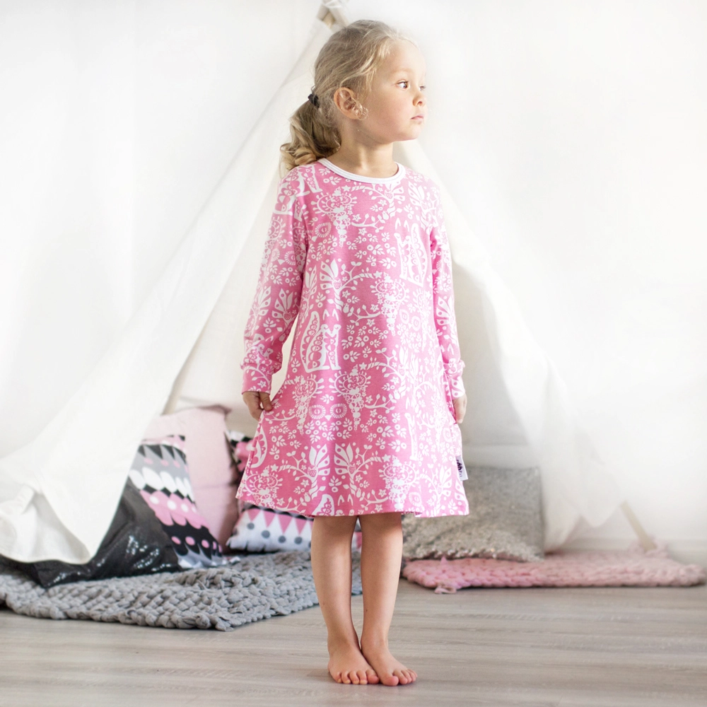 AAMU nightgown, Mielikki, light pink - PaaPii Design