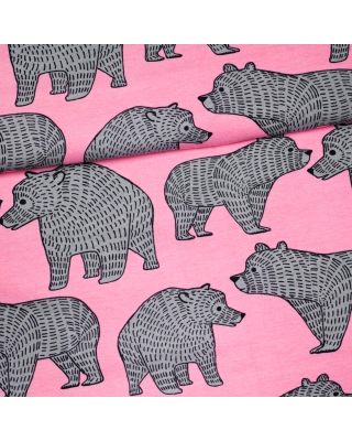 Ursa organic jersey, light pink - grey