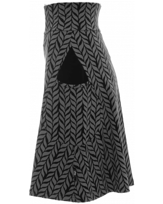 PISARA skirt, Plait, dark grey