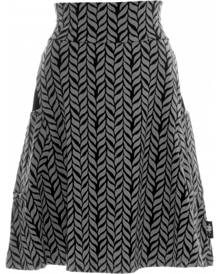 PISARA skirt, Plait, dark grey