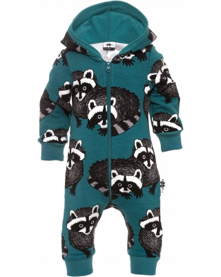 RIEMU jumpsuit, Raccoon, petrol - grey