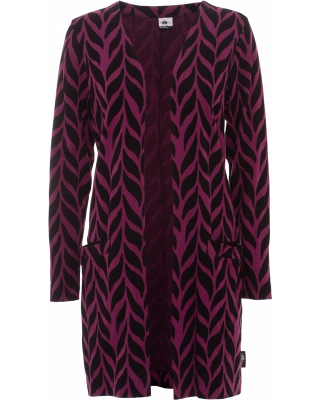 LUMO cardigan, Plait, purple