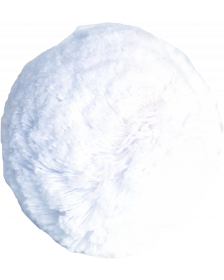 Cotton pom pom 7cm, cold white