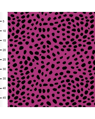 Cheetah Dots organic jersey, purple - black