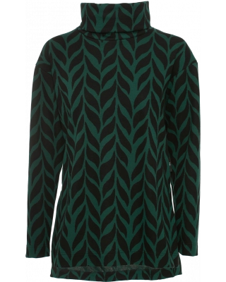 PALO sweater, Plait, dark green - black