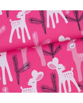 Bambi outdoor clothing fabric, pink 2nd quality