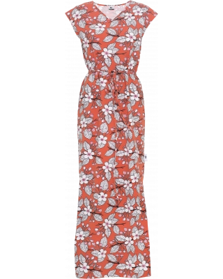 IIRIS dress, Apple garden, rust - light pink