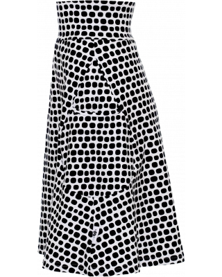 PISARA skirt, Beach stones, black&white