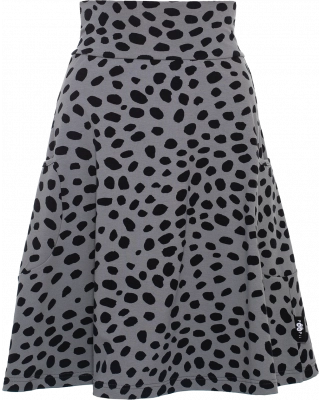 PISARA skirt, Cheetah dots, dark grey