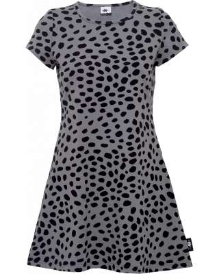 LYYRA tunic, Cheetah dots, dark grey