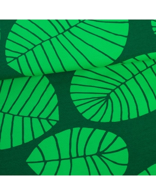 Banana leaf organic jersey, green - dark green