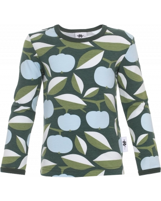 ULJAS shirt, Apple joy, light blue - dark green - fen