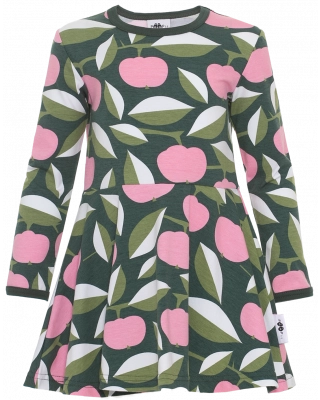 SINNA dress, Apple joy, light pink - dark green - fen