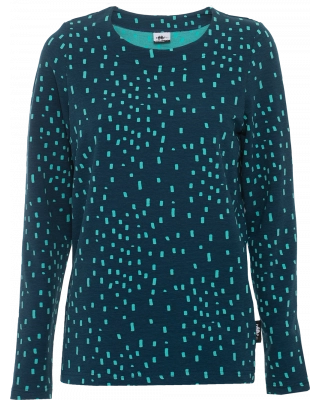 LOUNA shirt, Rain, depths - turquoise