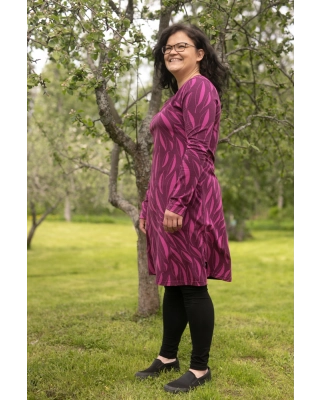 SINI dress, Flow, purple - beetroot