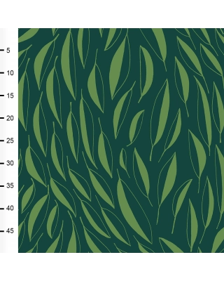 Distaff organic jersey, dark green - PaaPii Design