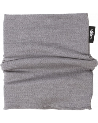 TUBE SCARF - merino wool, grey