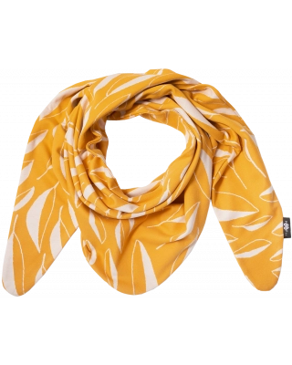 SCARF jacquard, Flow, ochre - natural white