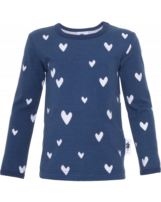 ULJAS shirt, Hearts, blueberry