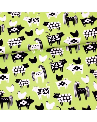 Farm animals organic jersey, apple