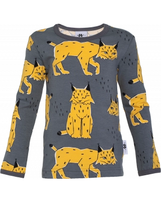 ULJAS shirt, Lynx, dark grey - sun