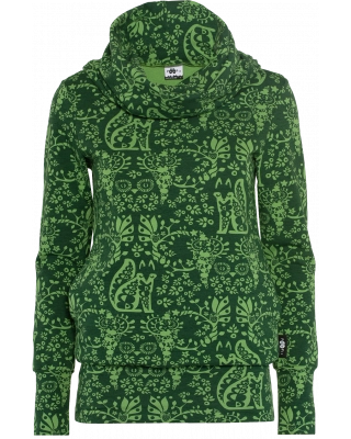 HALLA hoodie, Mielikki, forest - dark green