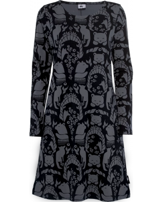 SINI dress, Gates of Pohjola, dark grey - black