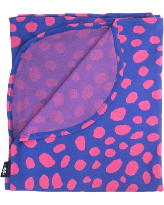 TORKKUPEITTO jacquard, Gepardi dots, sininen - pinkki