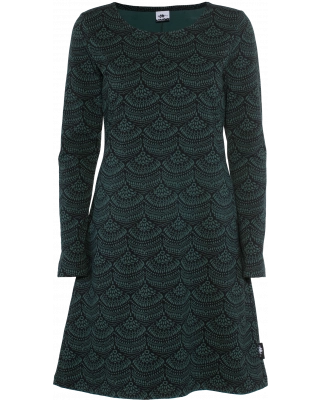 SINI dress, Lace, dark green - black