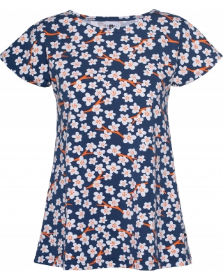 VUONO shirt, Cherry blossom, blueberry - orange