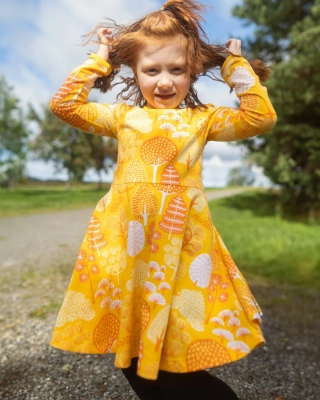 SINNA dress, Park, sun - yellow - orange