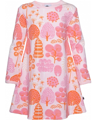 SOFIA klänning, Park, rosa - ljusröd - orange