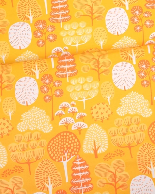 Puisto trikoo, aurinko - keltainen - oranssi