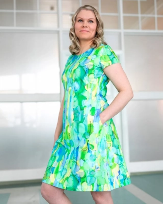 SOINTU klänning, May, grön