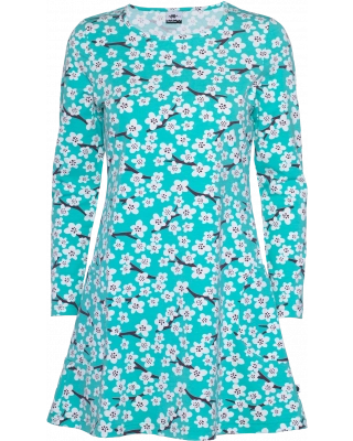 KANNEL tunic, Cherry blossom, turquoise - beetroot