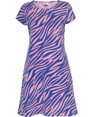 SOINTU dress, Zebra, light pink - blue