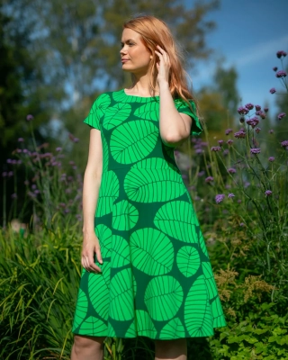 JULIA mekko,  Banaaninlehti, vihreä - tummanvihreä
