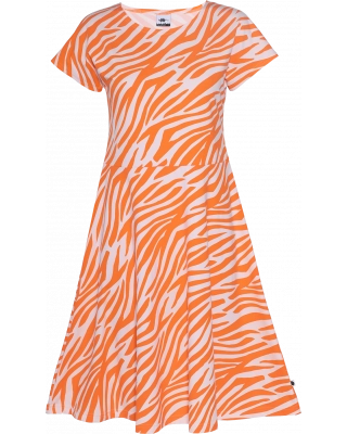 JULIA dress, Zebra, soft pink - orange