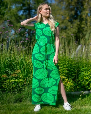 IIRIS mekko, Banaaninlehti, vihreä - tummanvihreä