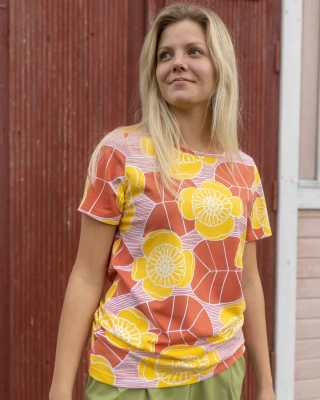 TUULI shirt, Ulpukka, sun - rust