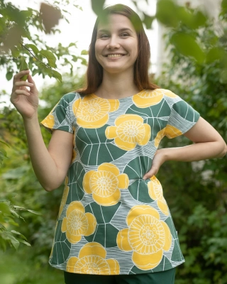 VUONO shirt, Ulpukka, sun - dark green