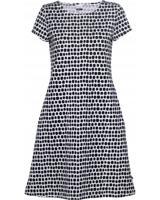 SOINTU dress, Beach stones, black & white
