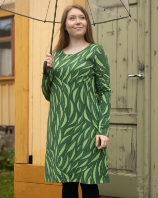 SINI dress, Flow, forest - dark green