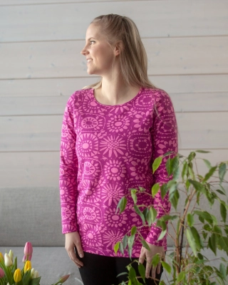 AAVA tröja, Virkko, pink - violett