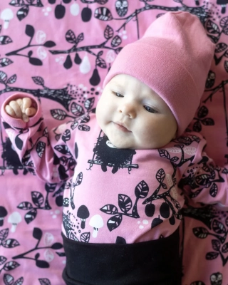 BABY BEANIE merino wool, light pink