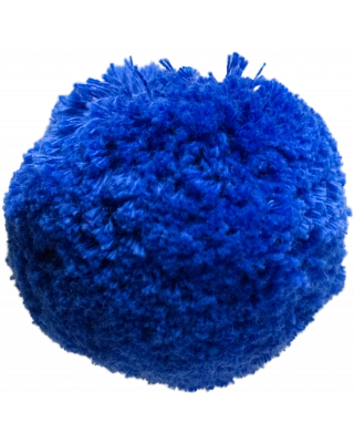 Cotton pom pom 7cm, blue