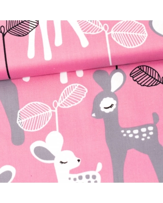 Bambi organic cotton sateen, light pink