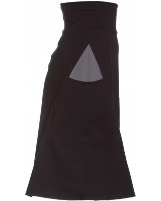 PISARA skirt, dark grey -  black