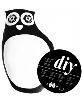 DIY Owl, black & white