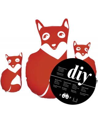 DIY Fox family, red